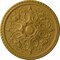 Ekena Millwork Bradford Ceiling Medallion (Fits Canopies up to 6 5/8"), Hand-Painted Pharaohs Gold, 32 5/8"OD x 2"P CM32BRPGS - alternate 1